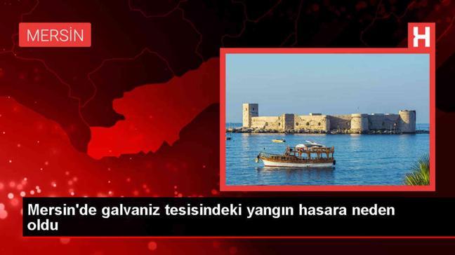 Mersin Tarsus'ta Galvaniz Tesisi Yangını