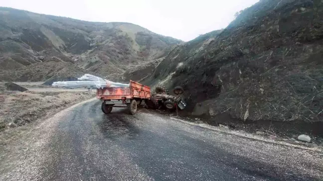 Çorum'un Boğazkale ilçesinde traktör kazası: 1 yaralı