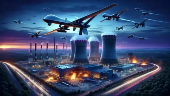 Ukrayna'nın Zaporijya Nükleer Enerji Santrali İHA Saldırısına Uğradı