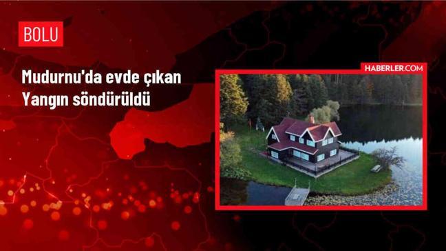 Mudurnu'da bir evde çıkan yangın söndürüldü