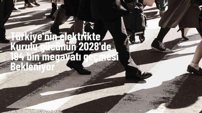 TEİAŞ: Türkiye'nin Elektrik Kurulu Gücü 2028'de 184 Bin 278 Megavat Olabilir
