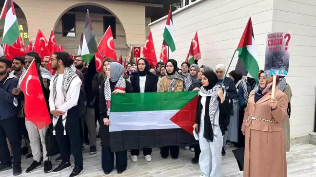 Gazi Üniversitesi Öğrencileri Gazze'deki Soykırıma Tepki Gösterdi