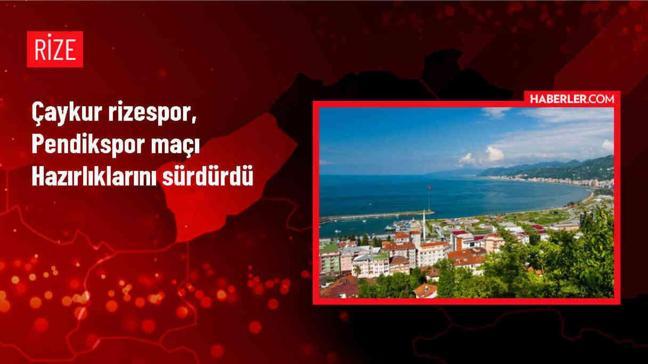 Çaykur Rizespor, Siltaş Yapı Pendikspor maçı hazırlıklarını sürdürdü