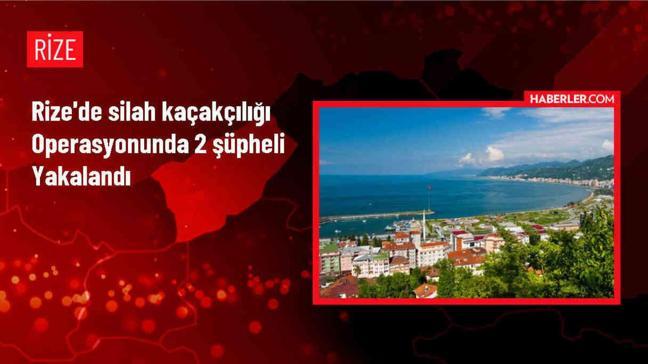 Rize'de silah kaçakçılığı operasyonunda 2 zanlı yakalandı