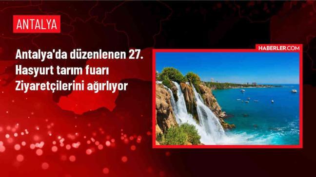 Antalya'da düzenlenen 27. Hasyurt Tarım Fuarı ziyaretçilerini ağırlıyor