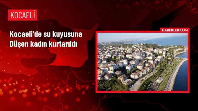 Kandıra'da su kuyusuna düşen kadın kurtarıldı