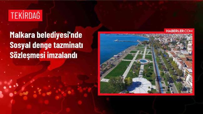 Malkara Belediyesi ile Tüm Bel-Sen arasında sosyal denge tazminatı sözleşmesi imzalandı