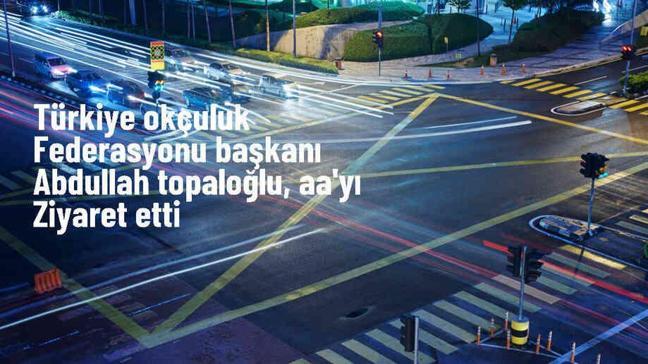 Türkiye Okçuluk Federasyonu Başkanı Abdullah Topaloğlu, AA Genel Müdür Yardımcısı Oğuz Enis Peru ile görüştü