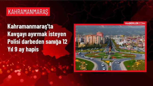 Kahramanmaraş'ta polis memuruna saldıran sanığa hapis cezası