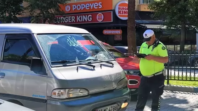 Antalya'da yapılan trafik denetiminde 4 araca 16 bin TL ceza