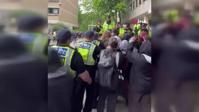 Oxford Üniversitesi'ndeki Gazze'ye destek eylemi: 16 gözaltı