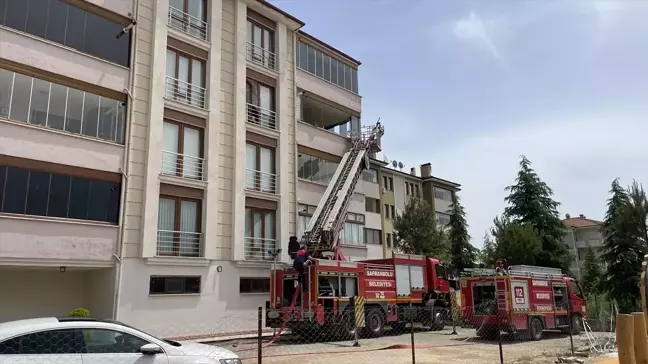 Safranbolu'da bir apartman dairesinde çıkan yangın söndürüldü