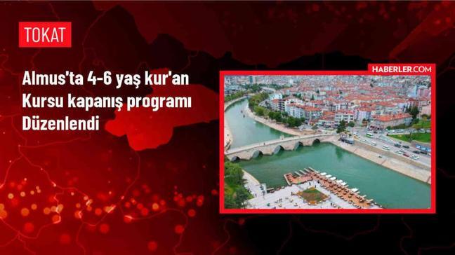 Tokat Almus'ta 4-6 yaş Kur'an kursu öğrencileri için yıl sonu etkinliği düzenlendi