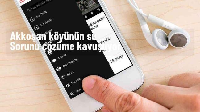 Akkoşan köyünün içme suyu sorunu çözülüyor