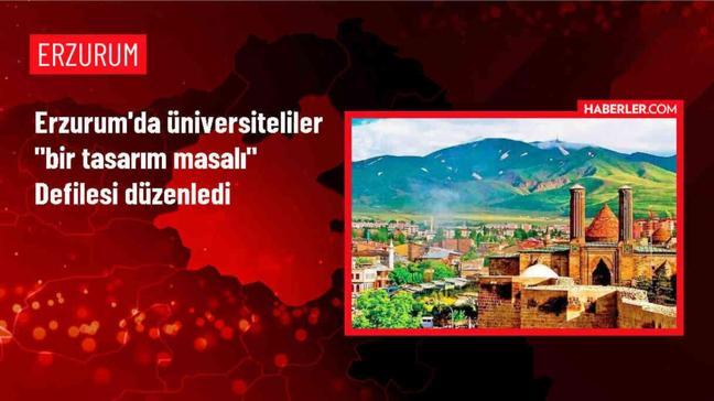 Atatürk Üniversitesi Güzel Sanatlar Fakültesi Moda Tasarım Bölümü öğrencileri defilede çalışmalarını sergiledi