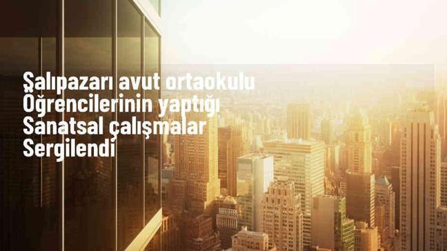 Salıpazarı ilçesinde Avut Ortaokulu öğrencileri tarafından hazırlanan resim sergisi açıldı