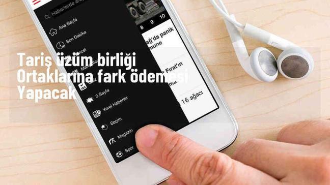 TARİŞ Üzüm Tarım Satış Kooperatifleri Birliği Başkanı Ferhat Şen, ortaklara 5 lira fark ödemesi yapacak