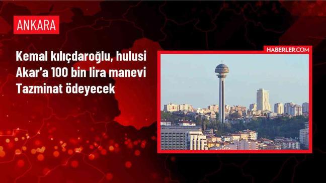 Kılıçdaroğlu, Hulusi Akar'a 100 Bin TL Tazminat Ödeyecek