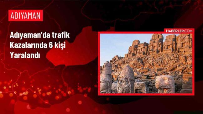 Adıyaman'ın Kahta ilçesinde trafik kazaları: 6 kişi yaralandı