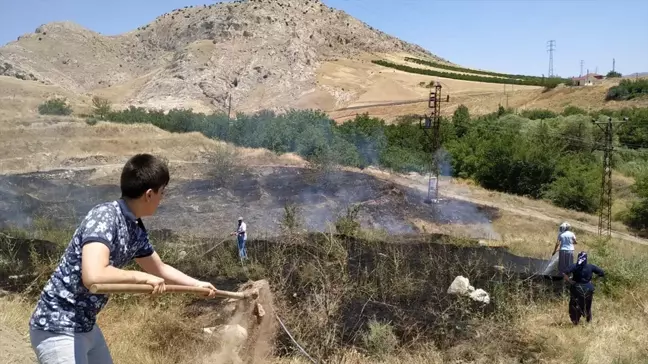 Elazığ'ın Baskil ilçesinde çıkan yangın kontrol altına alındı