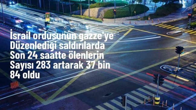 İsrail saldırılarında ölü sayısı 283 artarak 37 bin 84'e yükseldi