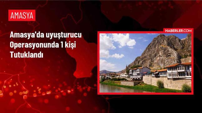 Amasya'da uyuşturucu operasyonunda gözaltına alınan zanlı tutuklandı