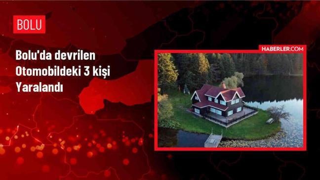 Bolu'da Otomobil Devrildi: 3 Kişi Yaralandı