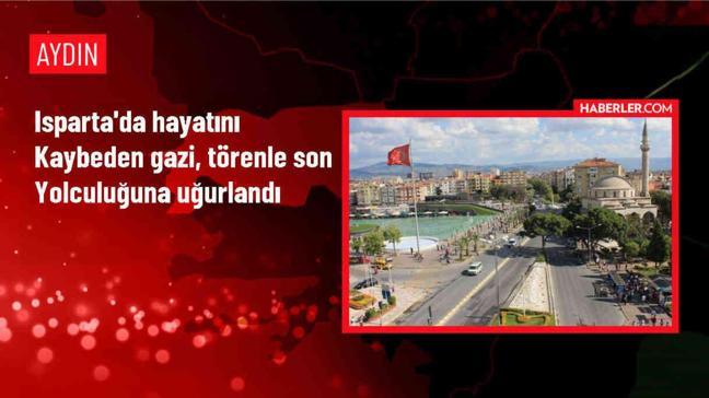 Isparta'da hayatını kaybeden gazi, törenle son yolculuğuna uğurlandı