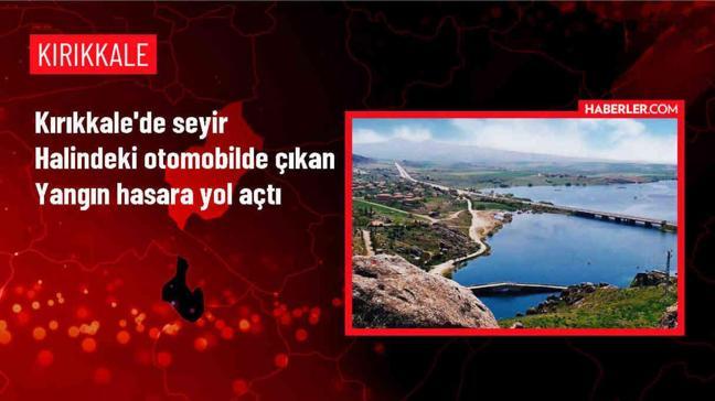 Kırıkkale'de Otomobilde Yangın Çıktı