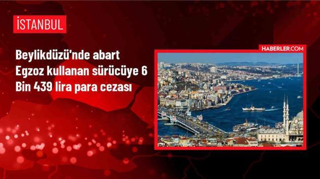 Beylikdüzü'nde Abart Egzoz Kullanan Sürücüye Yüksek Cezai İşlem