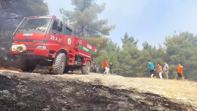 Denizli'nin Buldan ilçesinde çıkan orman yangını kontrol altına alındı