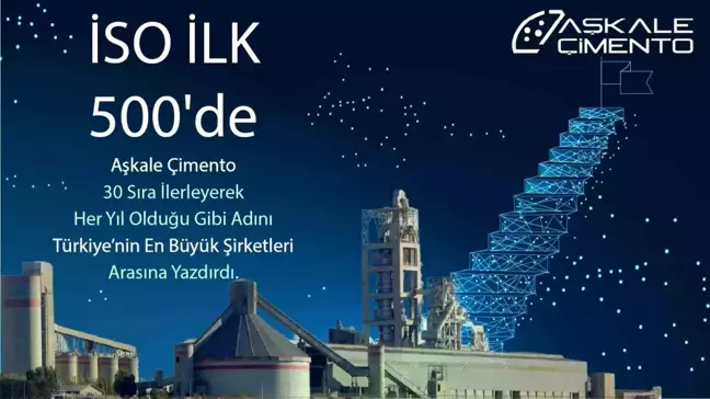 Aşkale Çimento, Türkiye'nin En Büyük 500 Sanayi Kuruluşu Listesinde Yer Aldı