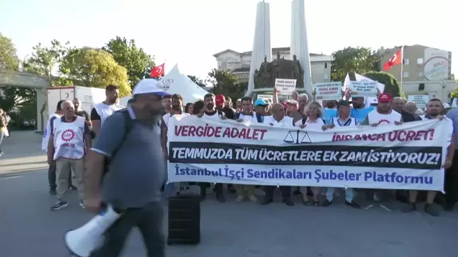 İstanbul İşçi Sendikaları Şubeler Platformu, Asgari Ücrete Zam Talebiyle Açıklama Yaptı