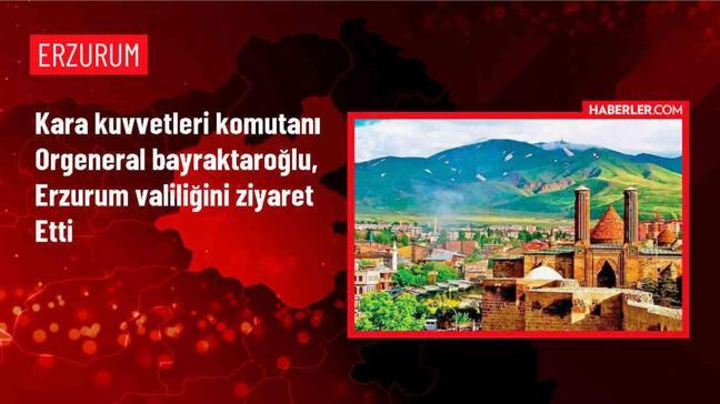 Kara Kuvvetleri Komutanı Erzurum Valisi'ni ziyaret etti