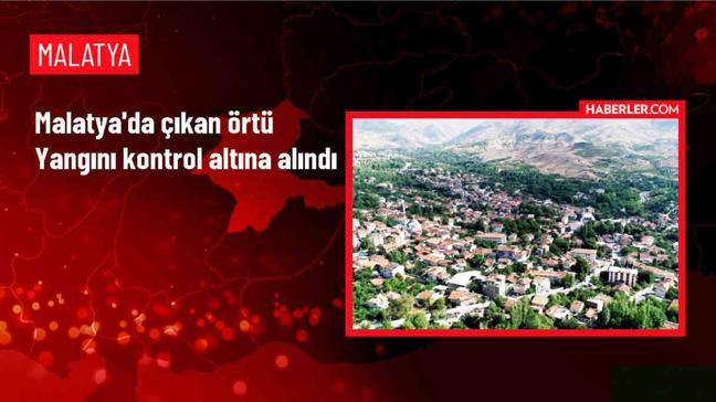 Malatya'nın Doğanşehir ilçesinde çıkan örtü yangını kontrol altına alındı