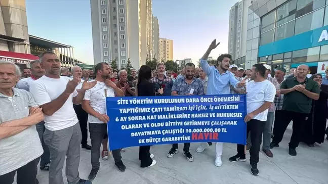 Büyükçekmece'de Site Sakinleri Ek Bütçe Dayatmasını Protesto Etti