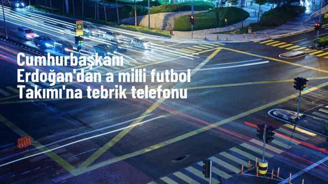 Cumhurbaşkanı Erdoğan, A Milli Futbol Takımı'nı tebrik etti