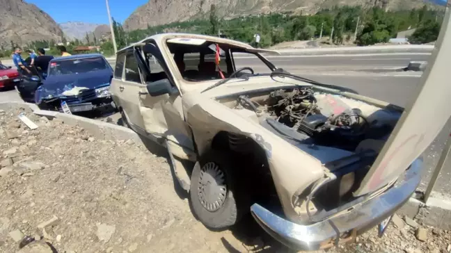 Erzurum'da trafik kazası: 2 kişi yaralandı