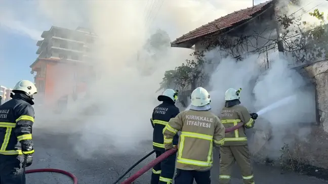 Kırıkkale'de müstakil evde çıkan yangın hasara neden oldu