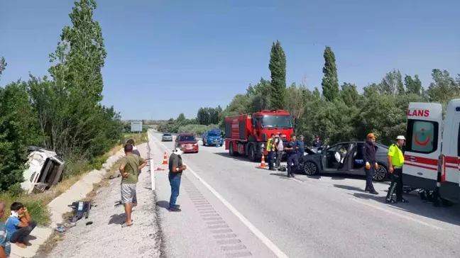 Sivas'ın Yıldızeli ilçesinde trafik kazası: 1 ölü, 5 yaralı