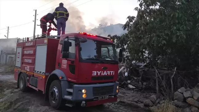 Çorum İskilip'te çıkan yangında 1 ev kullanılamaz hale geldi