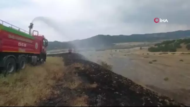 Kırsal alanda çıkan yangınlar, ormana sıçramadan söndürüldü