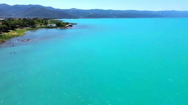 İznik Gölü Plankton Patlaması Sonrası Turkuaz Renge Büründü