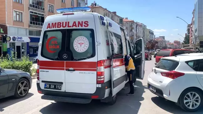 Karaman'da motosiklet kazası: Sürücü yaralandı