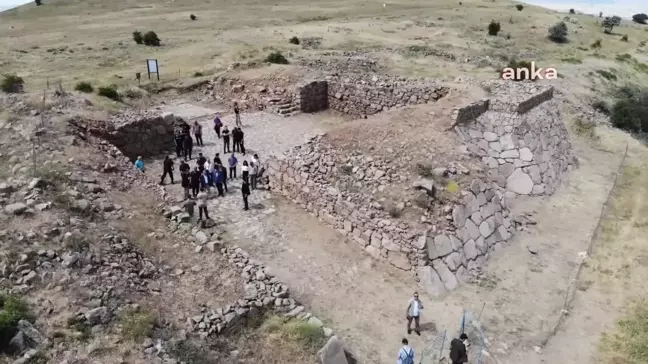 Yozgat'ta bulunan Pteria Antik Kenti'nde kazı çalışmaları kısa sürdü