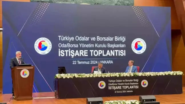 Çerkezköy Ticaret ve Sanayi Odası Yönetim Kurulu Başkanı Ahmet Çetin, TOBB İstişare Toplantısında Bölge Sorunlarını Dile Getirdi