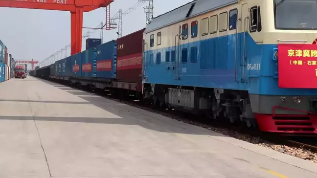 Çin-Avrupa Yük Treni Shijiazhuang'dan Hareket Etti