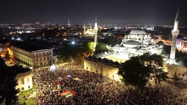 İstanbul'da Hamas lideri suikastını protesto eden gruplar yürüyüş düzenledi