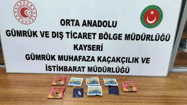 Kayseri'de Yurtdışından Kargo İle Uyuşturucu Operasyonu