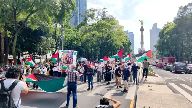 Meksika'da İsrail Karşıtı Protesto